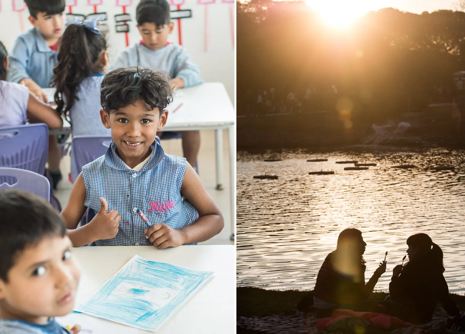 Bambini a scuola - Fotografia di Enrico Fantoni