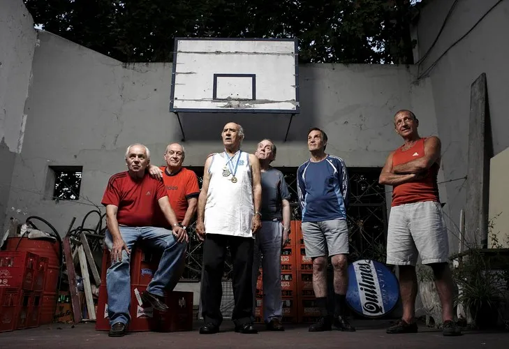 Selezione Argentina di Basket del 1950 - Fotografia di Enrico Fantoni